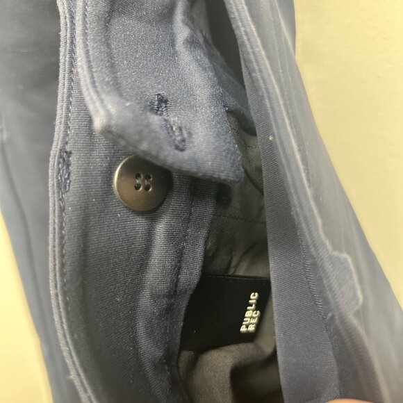 Public Rec Pants Womens 28x26 blue All Day crop Straight Leg Golf Performance - Picture 6 of 12